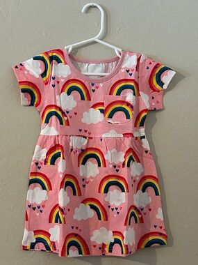 Rainbow Print Dress